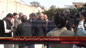 Peshawar- Opposition Leader Khursheed Shah Media Talk