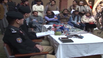 Peshawar- SP City Police Shahzad Kokab Farooqui Press Conference
