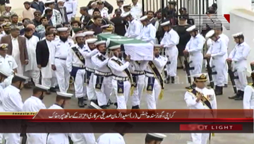 Karachi- Governor Sindh Justice(r) Saeed-uz-Zaman Buried