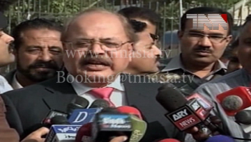 Karachi- Provincial Minister for Trade and Industries Manzoor Wasan Media Talk