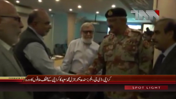 Karachi- DG Rangers Sindh Major General Muhammad Saeed visits different areas