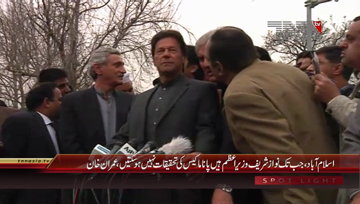 Islamabad- Chairman PTI Imran Khan Media Talk