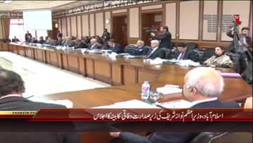Islamabad- PM Nawaz Sharif Chairs Cabinet meeting