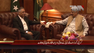 Karachi Governor Sindh meets Abdul Qadir Baloch