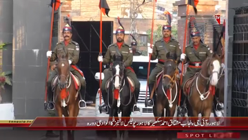 Lahore- IGP Punjab Police Mushtaq Sukhera visits Police Line