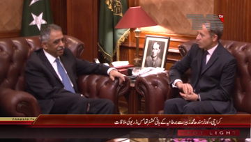 Karachi- Governor Sindh meets British High Commissioner Thomas Drew