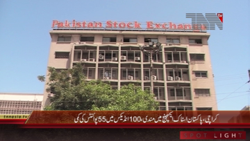 Karachi- Pakistan Stock Exchange, 100 Index declines 55 Points