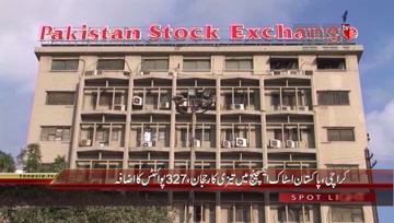 Karachi- Pakistan Stock Exchange, 100 index rises by 327 Points