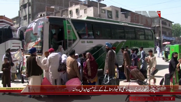 Peshawar- Sikh Community departs Hasan Abdal 