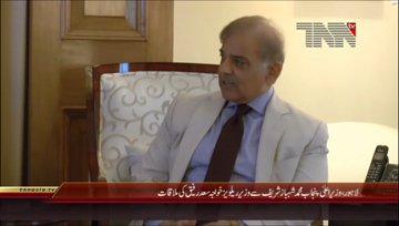 Lahore- CM Punjab Shahbaz Sharif meets Railway Minister Khawaja Saad Rafique
