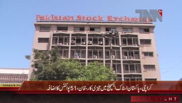 Karachi- Pakistan Stock Exchange, 100 Index rises by 51 Points