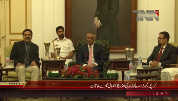 Karachi- Governor Sindh Meets Under18 Football Team
