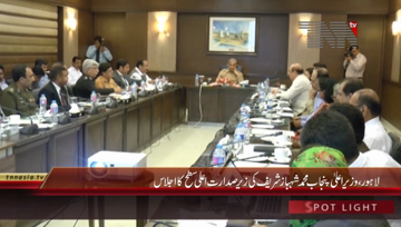 Lahore- CM Punjab Shahbaz Sharif Meeting about Independence day
