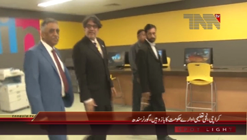 Karachi- Governor Sindh Muhammad Zubair visits Habib University
