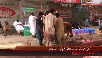 Karachi- Eid 2nd Day Collective Sacrifices
