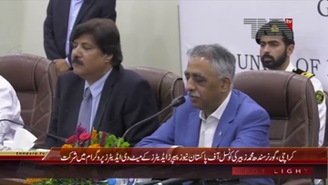 Karachi- Governor Sindh Meet CPNE Journalists
