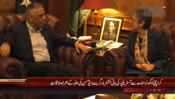 Karachi- Governor Sindh Meets Australian High Commissioner H.E. Ms. Margaret Adamson
