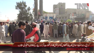Karachi- Jamat-e-Islami Protest against America and Israel
