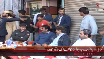 karachi- CM Sindh Visit Different Areas