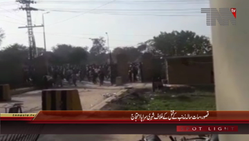 Kasur- Protest Against Seven Year Old Zainab Rape,Tahir ul qadri Media Talk