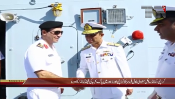 Karachi- Commander Royal Saudi Naval Forces Vice Admiral Fahad Bin Abdullah Al Ghofaily Vists PN Units