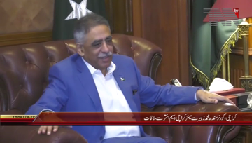 Karachi- Governor Sindh Muhammad Zubair meets Mayor Karachi