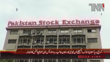 Karachi- Pakistan Stock Exchange, 100 Index rises by 57 Points