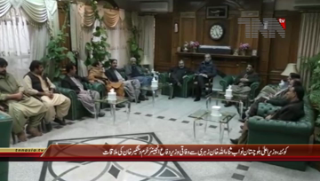 Quetta- CM Balochistan Nawab Sanaullah Zehri meets Federal Minister Khurram Dastagir