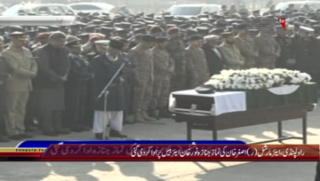 Rawalpindi- Funeral Prayer of Air Marshal (R) Asghar Khan