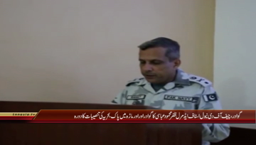 Gwadar- CNS Admiral Zafar Mahmood Abbasi visited Naval Installations at Gwadar