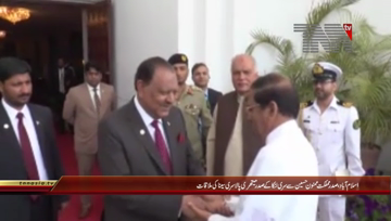 Islamabad- President Mamnoon Hussain meets President Srilanka