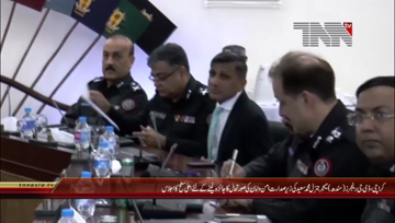 Karachi- DG Rangers Sindh Major General Muhammad Saeed chairs meeting regarding PSL.mp4