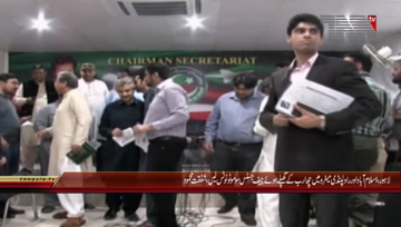 Lahore- PTI Mehmood ur Rasheed Press Conference
