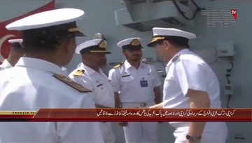 Karachi- Commander Turkish Naval Forces, Vice Admiral Adnan Ozbal is on an official visit to Pakistan