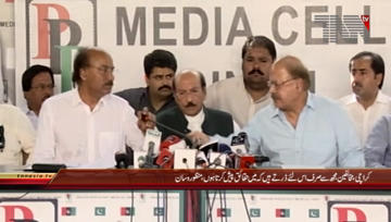 Karachi- PPP Leader Manzoor Wassan Press Conference