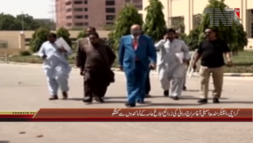 Karachi- Speaker Sindh Assembly Agha Siraj Durrani Media Talk