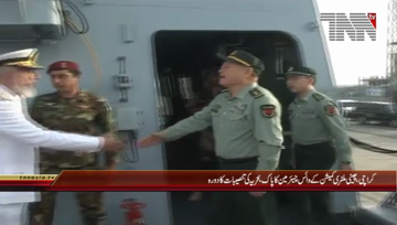 Karachi- Vice Charmian Chinese Military Commission visits Pakistan Navy Installations 