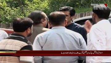 Islamabad-.PTI.Leader.Naeem.ul.Haq.Media.Talk