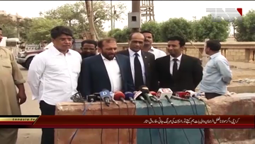 Karachi- MQM Leader Dr Farooq Sattar Media Talk