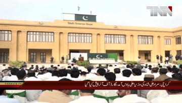 Karachi-CM Sindh Murad ali shah given guard of honor