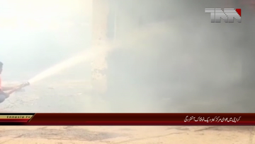 Karachi-fire in super market near awami markaz