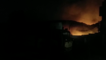 karachi-fire broke out in the cloth factory near sabba cinema