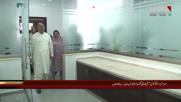 Islamabad- NA speaker asad qaiser donates first salary to dams fund.