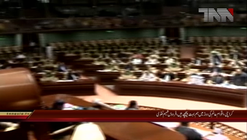 Karachi- Opposition Leader in Sindh Assembly addresses