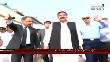 Rawalpindi- Railway Minister Sheikh Rasheed Media Talk