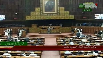 Islamabad- Shahbaz Sharif and Asad Umar in NA