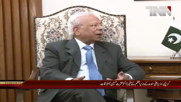 Karachi- CM Sindh Meet Advisor Dr. Ishrat Hussain