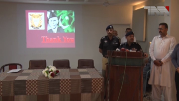 Karachi- DIG CIA Ameen Yousufzai Press Conference