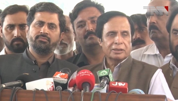 Lahore- Speaker Punjab Assembly Pervez Ilahi Media Talk