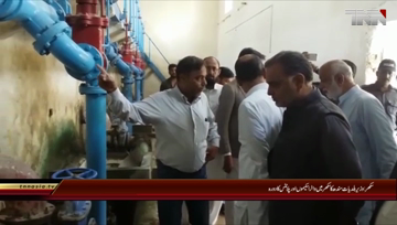Sukkur- Saeed Ghani visit schemes and plants in Sukkur